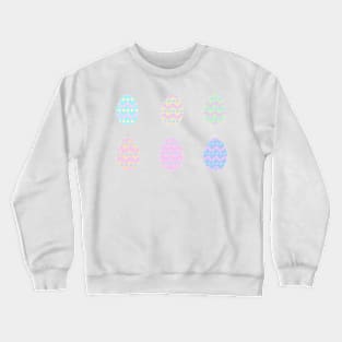 Pastel Pattern Easter Eggs Crewneck Sweatshirt